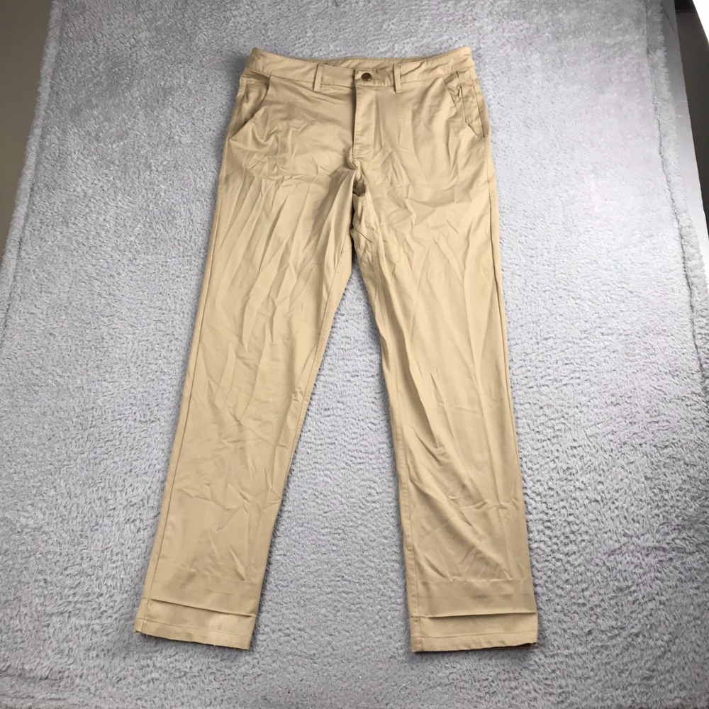 Barbell Apparel Anything Pants Mens 32 (34x31) Khaki Performance Tech Chino